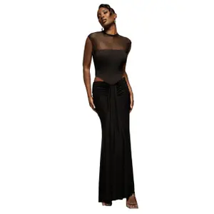 Gonna a vita bassa donna Goddiva Maxi image-0