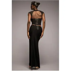 Gonna a vita bassa donna Goddiva Maxi image-1