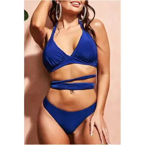 Badesæt 2 dele multi-knytte kvinde Goddiva image-3