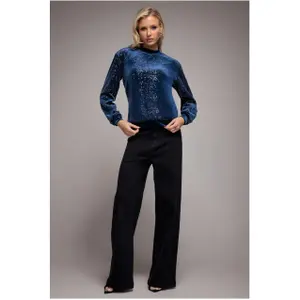 Velours-Pull Damen Goddiva Sequin Velvet image-1