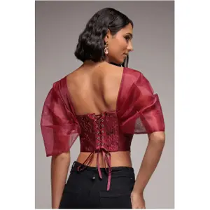 Bustier til kvinder Goddiva Organza Wings image-1