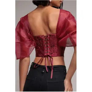 Bustier til kvinder Goddiva Organza Wings image-3