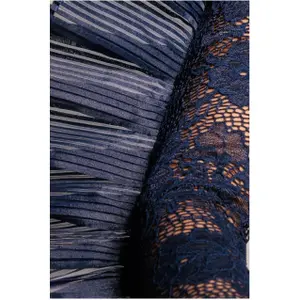 Corset asymétrique à plis éventail et volants femme Goddiva image-4