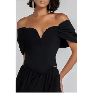 Corset femme Goddiva Bardot image-2