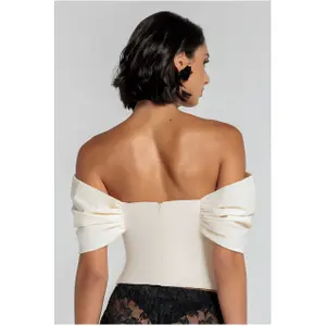 Corset femme Goddiva Bardot image-2