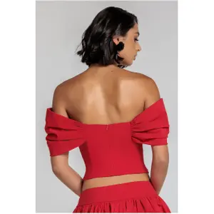 Corset femme Goddiva Bardot image-2