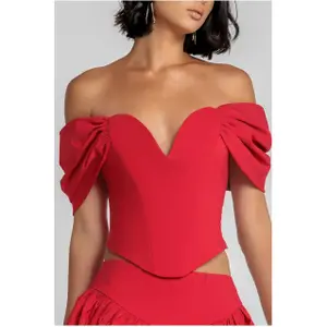 Corset femme Goddiva Bardot image-1