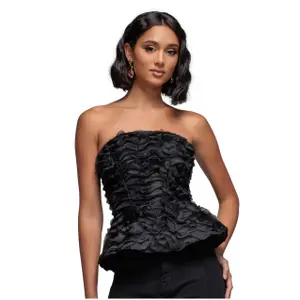 Bustier mit strukturiertem 3D-Schnürdesign für Damen Goddiva image-0