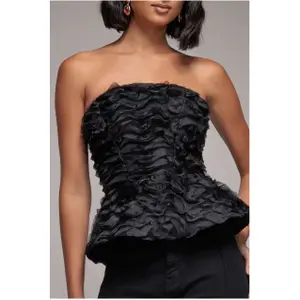 Bustier mit strukturiertem 3D-Schnürdesign für Damen Goddiva image-1