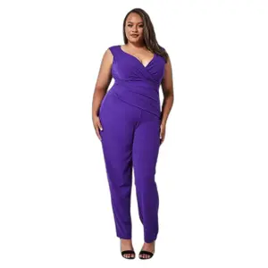 Jumpsuit för kvinnor Goddiva Bardot Scuba image-0
