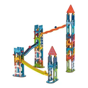 Ball track castle building set goki