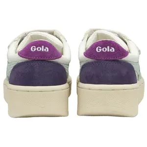 Białe buty na rzepy dla dzieci Gola Grandslam Trident Strap image-2