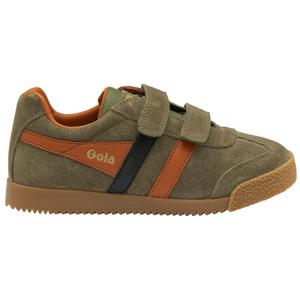 cka192nu-baby-jongen-krab-gympen-gola-harrier-strap-trainer-khaki-m-oranje-zwart