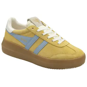 Lace-up suede trainers for women Gola Athena image-1