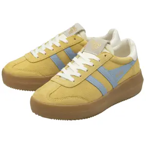 Lace-up suede trainers for women Gola Athena image-2