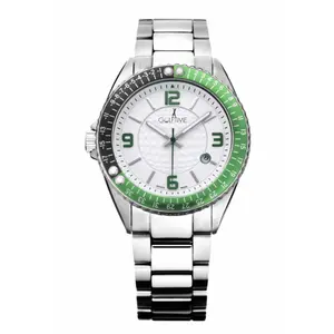 gt027-uhr-mit-armband-aus-poliertem-und-geburstetem-stahl-golftime-schwarz-grun-tu