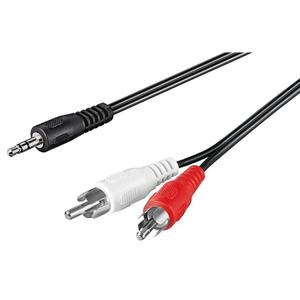 Câble audio jack 3"1/2 vers 2x RCA Goobay