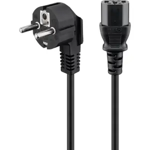 Cable de alimentación cee 7/7 f a c14 schuko plug mf Goobay image-1