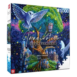 1000-piece puzzle Good Loot Roch Urbaniak Imagination Owl Island / Wyspa Sów image-2