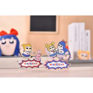 Collectible figurine Good Smile Company Pop Team Epic GoodSmile Moment Acrylic Stand Rocking Popuko & Pipmi image-4