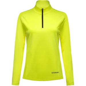 Camisola de manga comprida com fecho de correr 1/4 para mulher Gore Everyday Mid