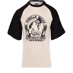 9056812005-t-shirt-oversize-gorilla-wear-logan-beige-nero