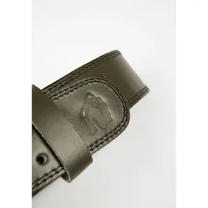 Padded leather lifting belt Gorilla Wear 4" image-4