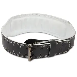 Padded leather lifting belt Gorilla Wear 4" image-2