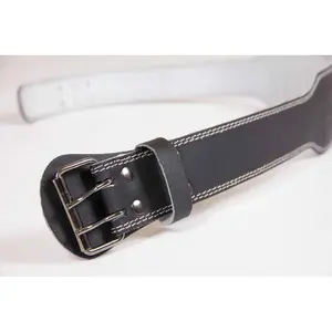 Padded leather lifting belt Gorilla Wear 4" image-5