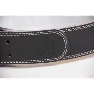 Padded leather lifting belt Gorilla Wear 4" image-4