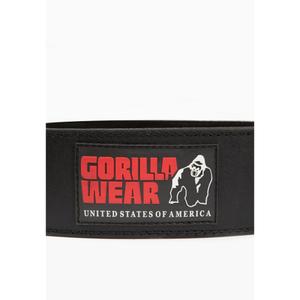 Padded leather lifting belt Gorilla Wear 4" image-2
