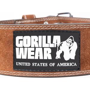 4-inch leather lifting belt Gorilla Wear image-2