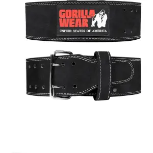 4-inch leather lifting belt Gorilla Wear