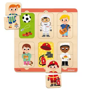 Wooden puzzle Goula Profesiones image-0