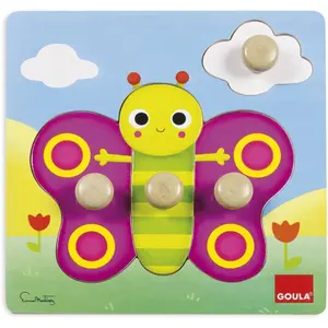 Wooden puzzle lace butterfly Goula image-1