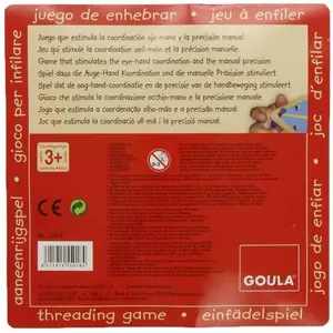 Wooden object threading game Goula image-2