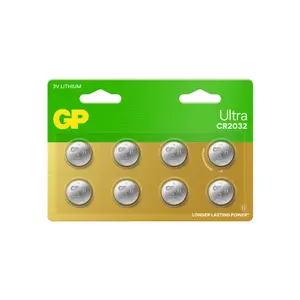 Placas de pilotes GP Batteries Ultra CR2032 (x8) image-1
