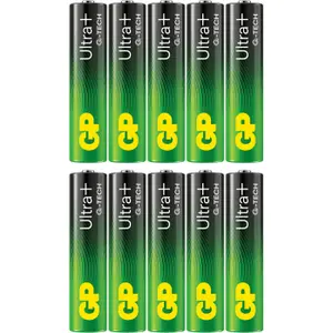 Batteria GP Batteries Alcaline Ultra Plus type AAA (LR03) 1,5V (x10) image-1
