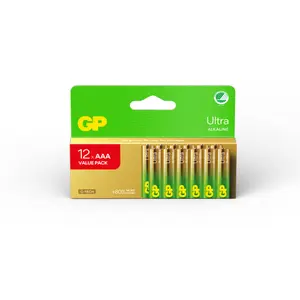 Batteria GP Batteries Alcaline Ultra type AAA (LR03) 1,5V (x12) image-2
