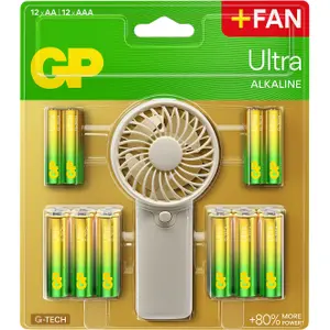 Batteria + ventilatore portatile GP Batteries Alcaline Ultra type AA/AAA (x24)