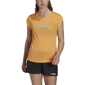 Camiseta de mujer adidas Terrex Primeblue Trail Functional Logo image-4