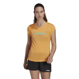 Camiseta de mujer adidas Terrex Primeblue Trail Functional Logo image-2