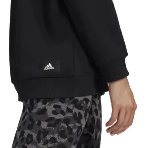 Women's hooded sweatshirt adidas Sportswear Leopard-Print Oversize image-5