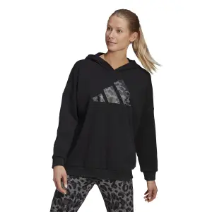 Women's hooded sweatshirt adidas Sportswear Leopard-Print Oversize image-1