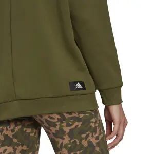 Sudadera con capucha para mujer adidas Sportswear Leopard-Print Oversize image-5