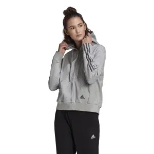 Sweatshirt zippé à capuche femme adidas Essentials Loose-Cut 3-Bandes image-2