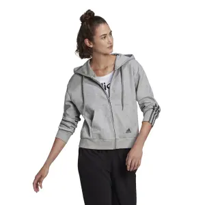 Sweatshirt zippé à capuche femme adidas Essentials Loose-Cut 3-Bandes image-1