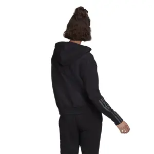Felpa con cappuccio da donna adidas Essentials Loose-Cut 3-Bandes image-4
