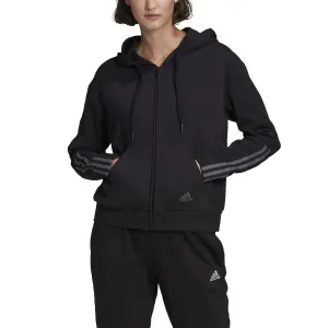 Felpa con cappuccio da donna adidas Essentials Loose-Cut 3-Bandes image-1