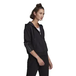 Felpa con cappuccio da donna adidas Essentials Loose-Cut 3-Bandes image-5